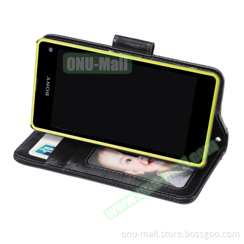 Photo Frame Flip Leather Case for Sony Xperia Z5 Compact / Z5 Mini